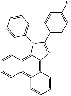 2-(4-bromophenyl)-1-phenyl-1H-phenanthro[9,10-d]-imidazole 结构式