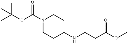 tert-butyl 4-[(3-methoxy-3-oxopropyl)amino]piperidine-1-carboxylate 结构式