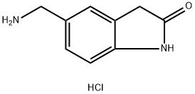 5-(aminomethyl)-2,3-dihydro-1H-indol-2-one hydrochloride 结构式
