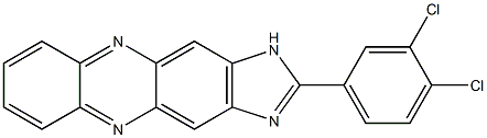 2-(3,4-dichlorophenyl)-1H-imidazo[4,5-b]phenazine 结构式