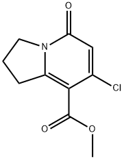 7-氯-5-氧代-1,2,3,5-四氢中氮茚-8-羧酸甲酯 结构式