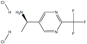 (R)-1-(2-(trifluoromethyl)pyrimidin-5-yl)ethan-1-amine dihydrochloride 结构式