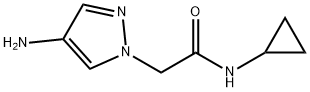 2-(4-氨基-1H-吡唑-1-基)-N-环丙基乙酰胺 结构式