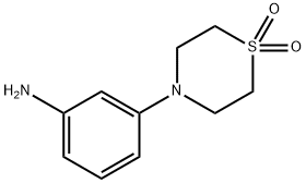 4-(3-氨基苯基)-1Λ6-硫代吗啉-1,1-二酮 结构式