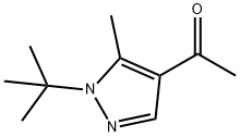 1-(1-叔丁基-5-甲基-1H-吡唑-4-基)乙烷-1-酮 结构式