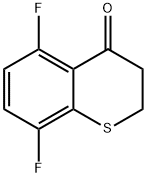 5,8-二氟-3,4-二氢-2H-1-苯并噻喃-4-酮 结构式