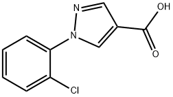 1-(2-氯苯基)吡唑-4-甲酸 结构式