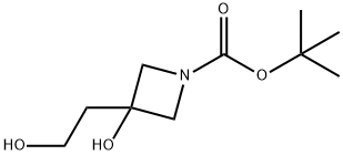 tert-butyl 3-hydroxy-3-(2-hydroxyethyl)azetidine-1-carboxylate 结构式