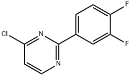 4-氯-2-(3,4-二氟苯基)嘧啶 结构式