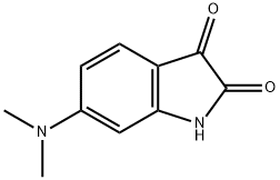 6-(二甲氨基)-2,3-二氢-1H-吲哚-2,3-二酮 结构式