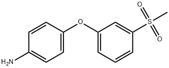 4-(3-甲磺酰苯氧基)苯胺 结构式