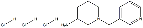 1-(pyridin-3-ylmethyl)piperidin-3-amine trihydrochloride 结构式