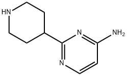 4-Amino-2-(piperidin-4-yl)pyrimidine 结构式