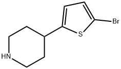 4-(5-Bromo-2-thienyl)-Piperidine 结构式