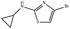 4-溴-N-环丙基噻唑-2-胺 结构式