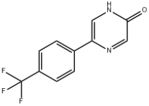 5-(4-Trifluoromethylphenyl)-2-hydroxypyrazine 结构式