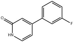 2-Hydroxy-4-(3-fluorophenyl)pyridine 结构式