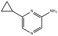 2-Amino-6-(cyclopropyl)pyrazine 结构式