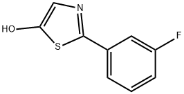 2-(3-Fluorophenyl)-5-hydroxythiazole 结构式