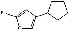 2-Bromo-4-(cyclopentyl)furan 结构式