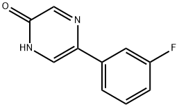 5-(3-氟苯基)吡嗪-2-醇 结构式