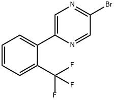 2-Bromo-5-(2-trifluoromethylphenyl)pyrazine 结构式