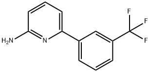 2-AMINO-6-(3-TRIFLUOROMETHYLPHENYL)PYRIDINE 结构式