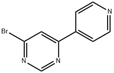 4-溴-6-(吡啶-4-基)嘧啶 结构式