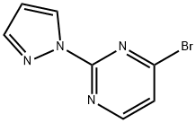 4-Bromo-2-(1H-pyrazol-1-yl)pyrimidine 结构式