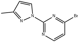 4-Bromo-2-(3-methyl-1H-pyrazol-1-yl)pyrimidine 结构式