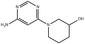 4-Amino-6-(3-hydroxypiperidin-1-yl)pyrimidine 结构式