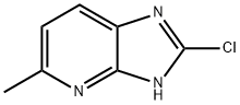 2-氯-5-甲基-3H-咪唑并(4,5-B)吡啶 结构式