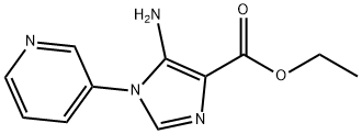 5-氨基-1-(吡啶-3-基)-1H-咪唑-4-羧酸乙酯 结构式