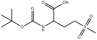 2-(Boc-amino)-4-(methylsulfonyl)butanoic acid 结构式