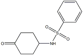 N-(4-oxocyclohexyl)benzenesulfonamide 结构式