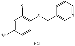 3-氯-4-[(吡啶-3-基)甲氧基]苯胺二盐酸 结构式
