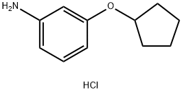 3-(环戊基氧基)苯胺盐酸盐 结构式