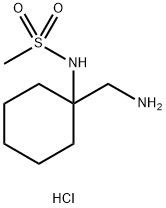 N-[1-(AMINOMETHYL)CYCLOHEXYL]METHANESULFONAMIDE HYDROCHLORIDE 结构式