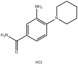 3-AMINO-4-PIPERIDIN-1-YLBENZAMIDE HYDROCHLORIDE 结构式