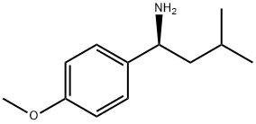 (S)-1-(4-甲氧基苯基)-3-甲基丁-1-胺 结构式