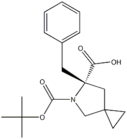 5-(叔丁基)(S)-5-氮杂螺[2.4]庚烷-5,6-二羧酸6-苄酯 结构式