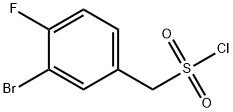 (3-溴-4-氟苯基)甲磺酰氯 结构式