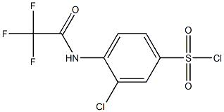 3-chloro-4-(2,2,2-trifluoroacetamido)benzene-1-sulfonyl chloride 结构式