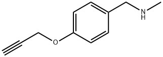 N-Methyl-1-(4-(prop-2-yn-1-yloxy)phenyl)methanamine 结构式
