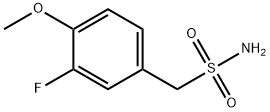 (3-氟-4-甲氧基苯基)甲磺酰胺 结构式