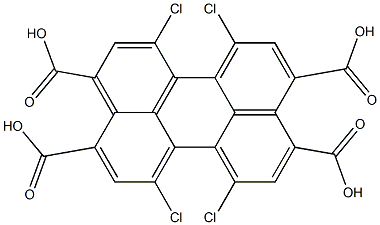 3,4,9,10-Perylenetetracarboxylic acid, 1,6,7,12-tetrachloro- 结构式