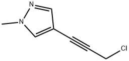 4-(3-chloroprop-1-yn-1-yl)-1-methyl-1H-pyrazole 结构式