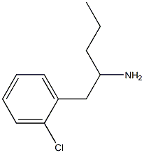 1-(2-CHLOROPHENYL)PENTAN-2-AMINE 结构式