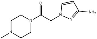 2-(3-氨基-1H-吡唑-1-基)-1-(4-甲基哌嗪-1-基)乙烷-1-酮 结构式