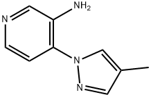 4-(4-甲基-1H-吡唑-1-基)吡啶-3-胺 结构式